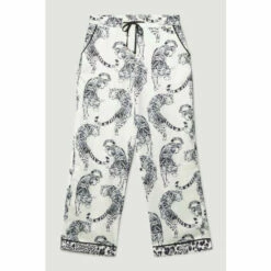 Cheap ⭐ KarenMillen Conversational Leopard Satin Nightwear Trouser For Female ✨ -Karen Millen Sales unnamed file 5984