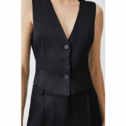 Cheapest ❤️ KarenMillen Luxe Satin Waistcoat For Female 🌟 -Karen Millen Sales unnamed file 5997