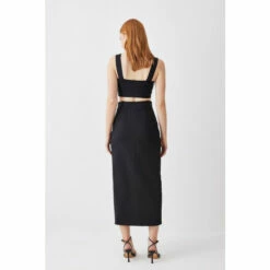 Brand new 💯 KarenMillen Compact Stretch Corset Seamed Midiaxi 👗 Skirt For Female 👏 -Karen Millen Sales unnamed file 6030