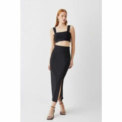Brand new 💯 KarenMillen Compact Stretch Corset Seamed Midiaxi 👗 Skirt For Female 👏 -Karen Millen Sales unnamed file 6033