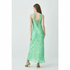 Coupon 🌟 KarenMillen Tall Metallic Iridescent Column Midi 👗 Dress For Female 🔥 -Karen Millen Sales unnamed file 6037