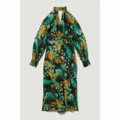 Coupon 🌟 KarenMillen Tall Metallic Iridescent Column Midi 👗 Dress For Female 🔥 -Karen Millen Sales unnamed file 6038
