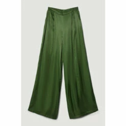 Buy 🧨 KarenMillen Tall Satin Viscose Wide Leg Woven Trousers For Female 🧨 -Karen Millen Sales unnamed file 6075