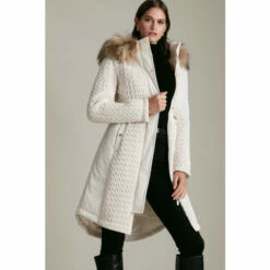 Promo 🥰 KarenMillen Signature Quilt Long Faux Fur Trim 🧥 Coat For Female 👏 13 Promo 🥰 KarenMillen Signature Quilt Long Faux Fur Trim 🧥 Coat For Female 👏 -Karen Millen Sales unnamed file 608