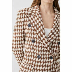 Buy 😍 KarenMillen Check Tweed Military Tailored Blazer For Female 🥰 -Karen Millen Sales unnamed file 6118