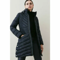 Promo 👍 KarenMillen Lightweight Puffer Packable Midi 🧥 Coat For Female 🎁 -Karen Millen Sales unnamed file 612