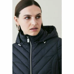 Promo 👍 KarenMillen Lightweight Puffer Packable Midi 🧥 Coat For Female 🎁 -Karen Millen Sales unnamed file 613
