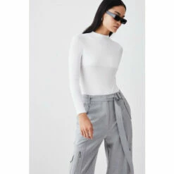 Best Sale 🎉 KarenMillen Slinky Smoothing Essentials Long Sleeve Bodysuit For Female 💯 -Karen Millen Sales unnamed file 6133