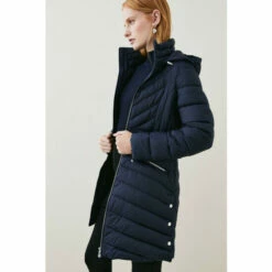 Promo 👍 KarenMillen Lightweight Puffer Packable Midi 🧥 Coat For Female 🎁 -Karen Millen Sales unnamed file 615