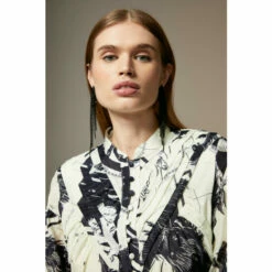 Top 10 ✔️ KarenMillen Tall British Museum Silk Cotton Star Mapped Woven Maxi 👗 Dress For Female ⭐ -Karen Millen Sales unnamed file 6159