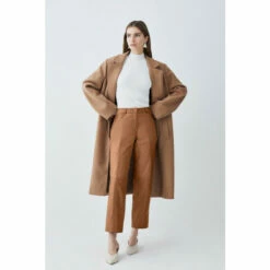 Budget 😍 KarenMillen Leather Slim Leg 5 Pocket Detail Trouser For Female 🧨 -Karen Millen Sales unnamed file 6251