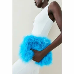 Best Pirce 🤩 KarenMillen Large Feather Chain Bag For Female ⭐ -Karen Millen Sales unnamed file 653