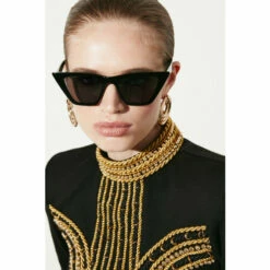 New 🌟 KarenMillen Military Embellished High Neck Mini 👗 Dress For Female 👏 -Karen Millen Sales unnamed file 661