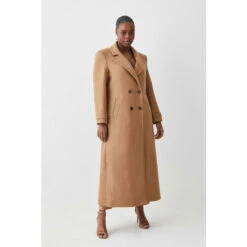 Best reviews of ⌛ KarenMillen Plus Size Italian Wool Double Breasted 🧥 Coat For Female 🛒