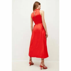 Buy 👍 KarenMillen Soft Tailored Pleated Panel Midaxi 👗 Dress For Female 😀 -Karen Millen Sales unnamed file 678