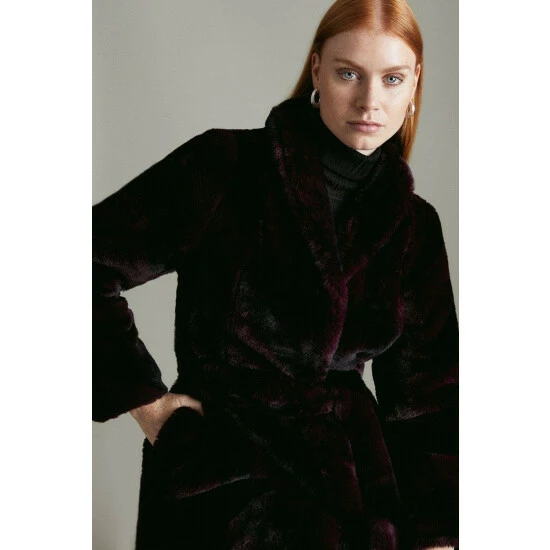 Coupon ๐ KarenMillen Stripe Faux Fur ๐งฅ Coat For Female โ 2 Coupon ๐ KarenMillen Stripe Faux Fur ๐งฅ Coat For Female โ - Image 2