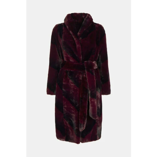 Coupon ๐ KarenMillen Stripe Faux Fur ๐งฅ Coat For Female โ 4 Coupon ๐ KarenMillen Stripe Faux Fur ๐งฅ Coat For Female โ - Image 4