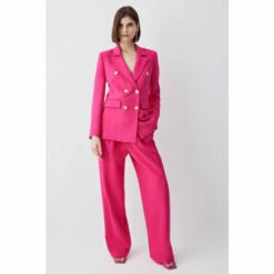 Deals 💯 KarenMillen Compact Essential Tailored Double Breasted Blazer For Female ✔️ -Karen Millen Sales unnamed file 7