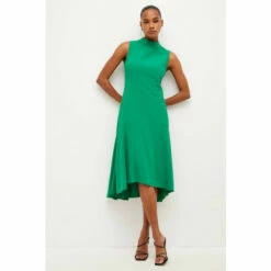 Best deal 😍 KarenMillen Soft Tailored High Low Midi 👗 Dress For Female 🛒 -Karen Millen Sales unnamed file 707