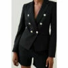 Promo ✨ KarenMillen Tailored Button Military Blazer For Female 🌟