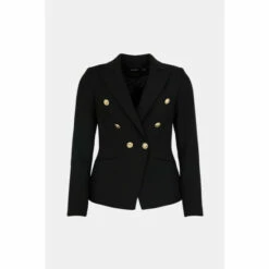 Promo ✨ KarenMillen Tailored Button Military Blazer For Female 🌟 -Karen Millen Sales unnamed file 714
