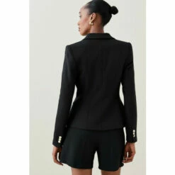 Promo ✨ KarenMillen Tailored Button Military Blazer For Female 🌟 -Karen Millen Sales unnamed file 715
