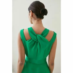 Best Sale 😀 KarenMillen Petite Compact Viscose Waterfall Midi 👗 Dress For Female 🧨 -Karen Millen Sales unnamed file 725