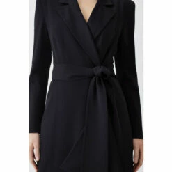 Best reviews of 🔥 KarenMillen Drape Belted Long Sleeve Soft Tailored Midi 👗 Dress 🧥 Coat For Female ❤️ -Karen Millen Sales unnamed file 781