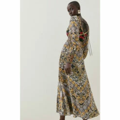 Coupon ❤️ KarenMillen Baroque Embroidered And Bead Woven Midi 👗 Dress For Female 🎁 -Karen Millen Sales unnamed file 806