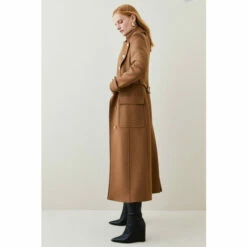 Best Pirce 🔔 KarenMillen Italian Wool Cashmere Military Maxi 🧥 Coat For Female ⌛ -Karen Millen Sales unnamed file 826