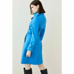 Promo 🧨 KarenMillen 18.01 Leather Trench 🧥 Coat For Female ✔️ -Karen Millen Sales unnamed file 835