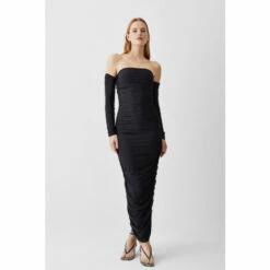 Best reviews of ⭐ KarenMillen Gathered Slinky Bardot Maxi 👗 Dress For Female 🔥 -Karen Millen Sales unnamed file 84