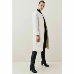 Discount 🎁 KarenMillen Teddy Hybrid Gilet & 🧥 Coat For Female ⌛ -Karen Millen Sales unnamed file 841