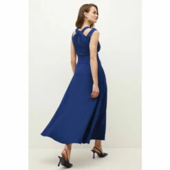 Best reviews of 🔥 KarenMillen Compact Stretch Viscose Waterfall Midi 👗 Dress For Female 👍 -Karen Millen Sales unnamed file 846