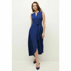 Best reviews of 🔥 KarenMillen Compact Stretch Viscose Waterfall Midi 👗 Dress For Female 👍 -Karen Millen Sales unnamed file 849