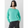 Best Pirce ⭐ KarenMillen Viscose Blend Knit Slouchy Popper Jumper For Female 😉