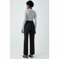 Promo 🥰 KarenMillen Compact Essential Tailored Wide Leg Trouser For Female ⭐ -Karen Millen Sales unnamed file 871