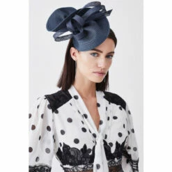 New 🥰 KarenMillen Asymmetric Bow Headband Fascinator For Female 🧨 -Karen Millen Sales unnamed file 884