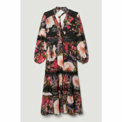 Buy 🥰 KarenMillen Plus Size Floral Mix Lace & Embroidery Maxi 👗 Dress For Female 🎁 -Karen Millen Sales unnamed file 914