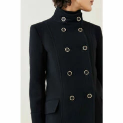 Brand new 🥰 KarenMillen Italian Wool Mix Double Breasted Short Formal 🧥 Coat For Female 😍 -Karen Millen Sales unnamed file 928