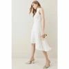 Flash Sale 😍 KarenMillen Petite Soft Tailored High Low Midi 👗 Dress For Female 🔔