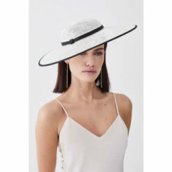 Coupon ๐ KarenMillen Grosgrain Trim Large Disc Fascinator For Female โ